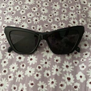 Shop Talulah Black Cat-Eye Sunglasses